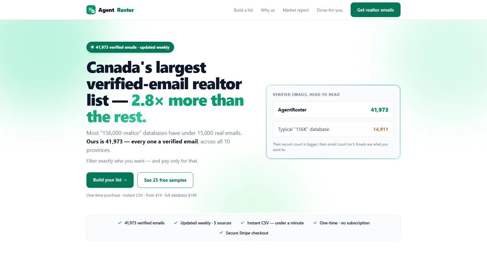 AgentRoster website built by Base7 Studio